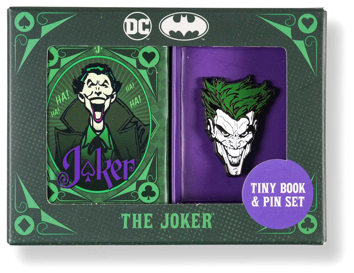 DC Comics: The Joker Tiny Book and Pin Set