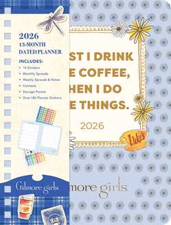 2026 Gilmore Girls 13-Month Weekly Planner
