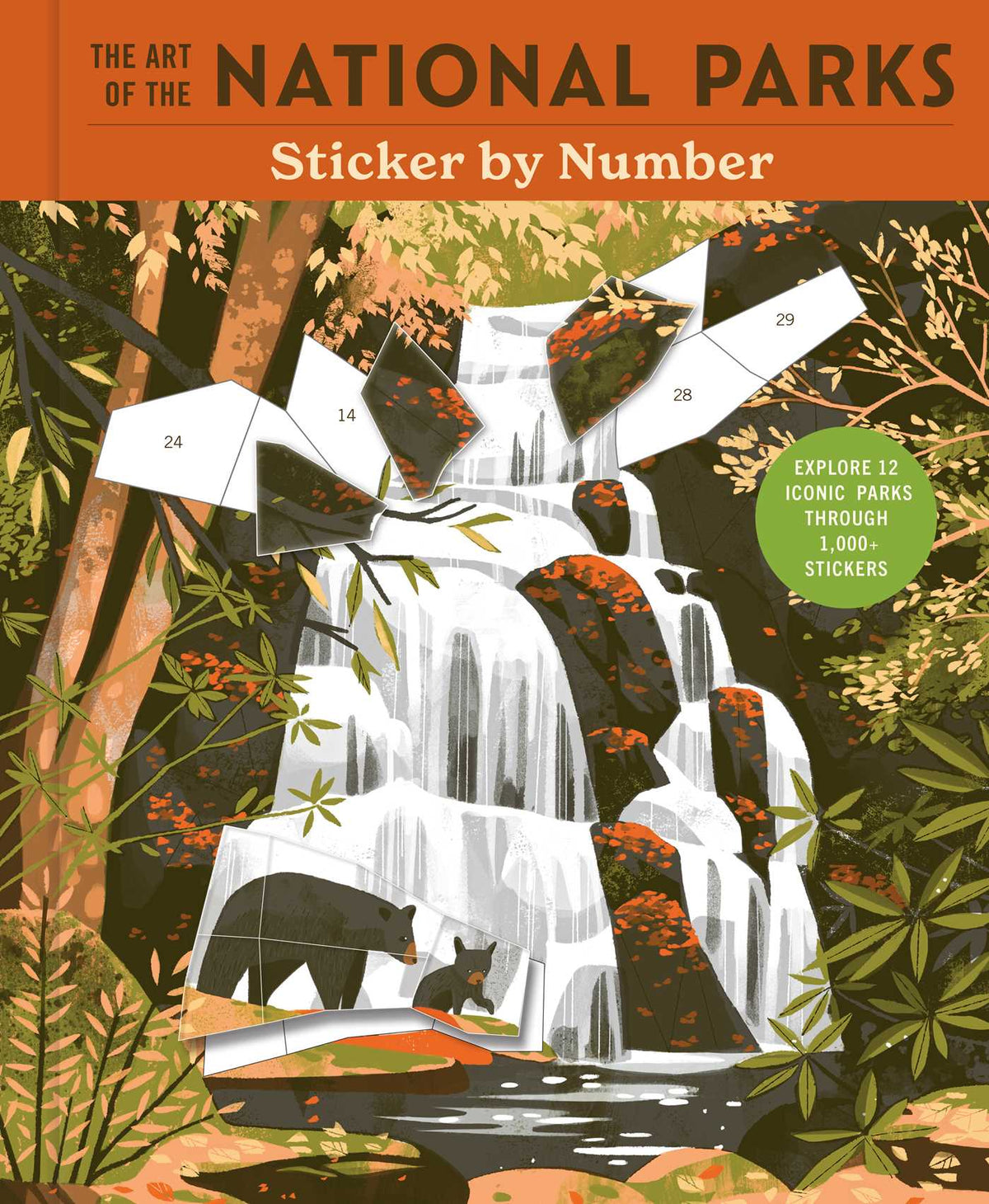 Art of the National Parks Sticker by Number: Explore 12 Iconic Parks Through 1000+ Stickers