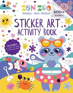 Zen Zoo: Sticker Art & Coloring